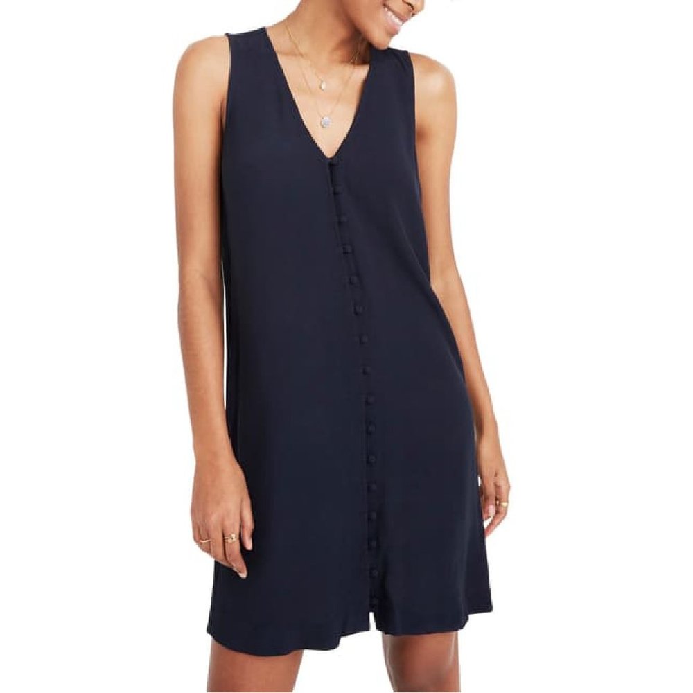 Madewell Heather Button Front Midi Dress
